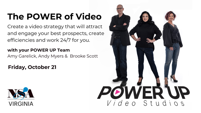 Promotion flyer for Power of Video event